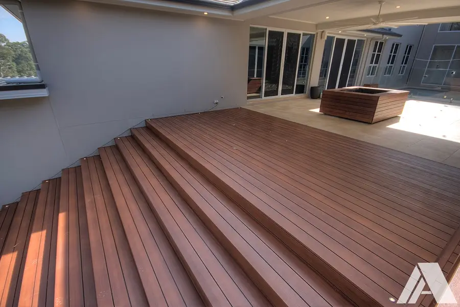 Outdoor BBQ kitchen under insulated roofing, North Kellyville