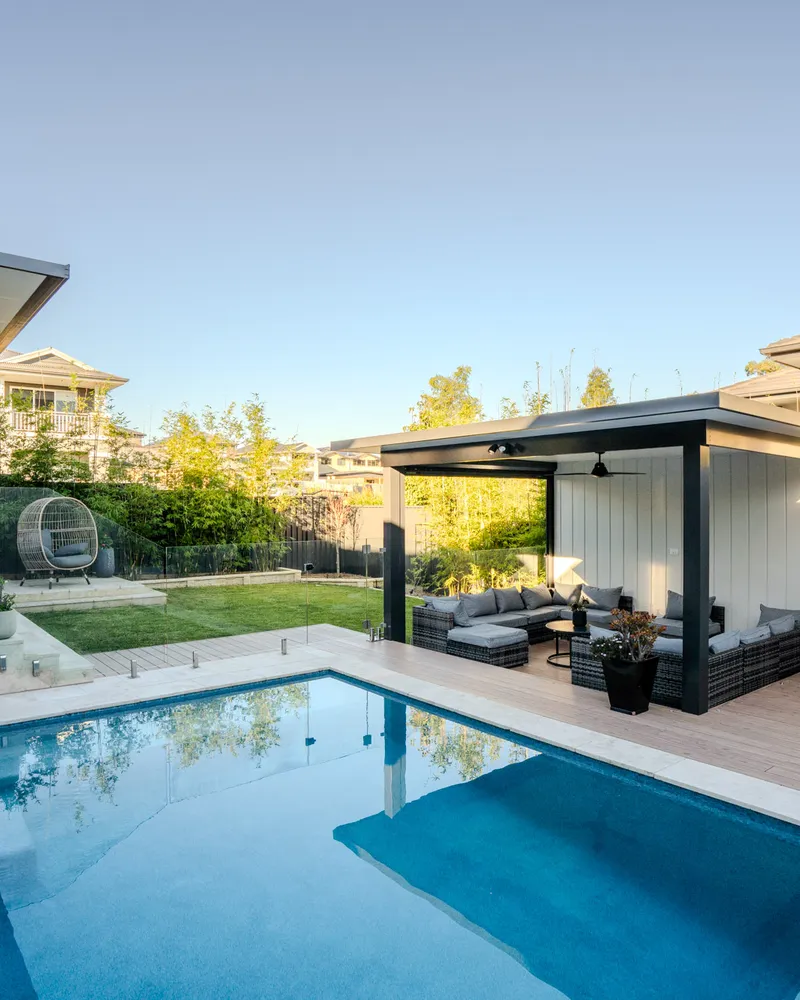 Resort-style pergola and pavilion, North Kellyville
