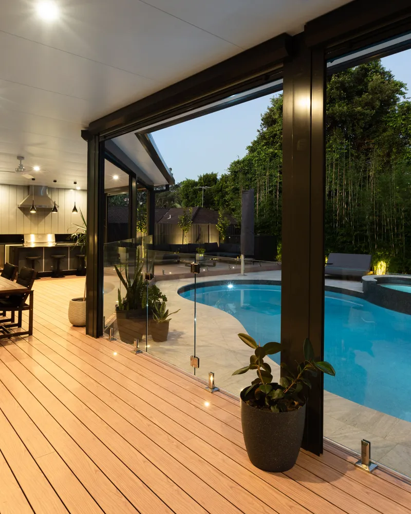 Pergola, pool and fire pit, Castle Hill